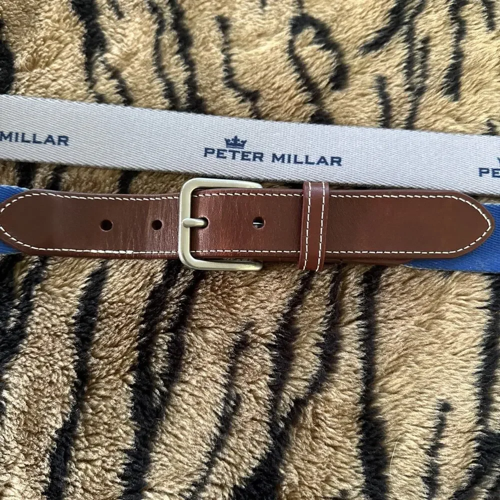 Peter Millar Size 42 Sugarloaf Golf Course Maine Belt EUC Size 42 Made In USA